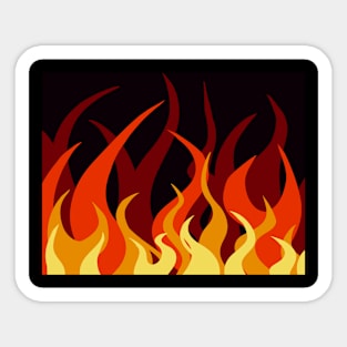 Flames Sticker